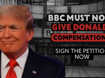 Ensure the BBC refrains from compensating Donald Trump