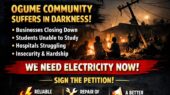 Urgent Appeal for Restoration of Electricity in Ogume Community